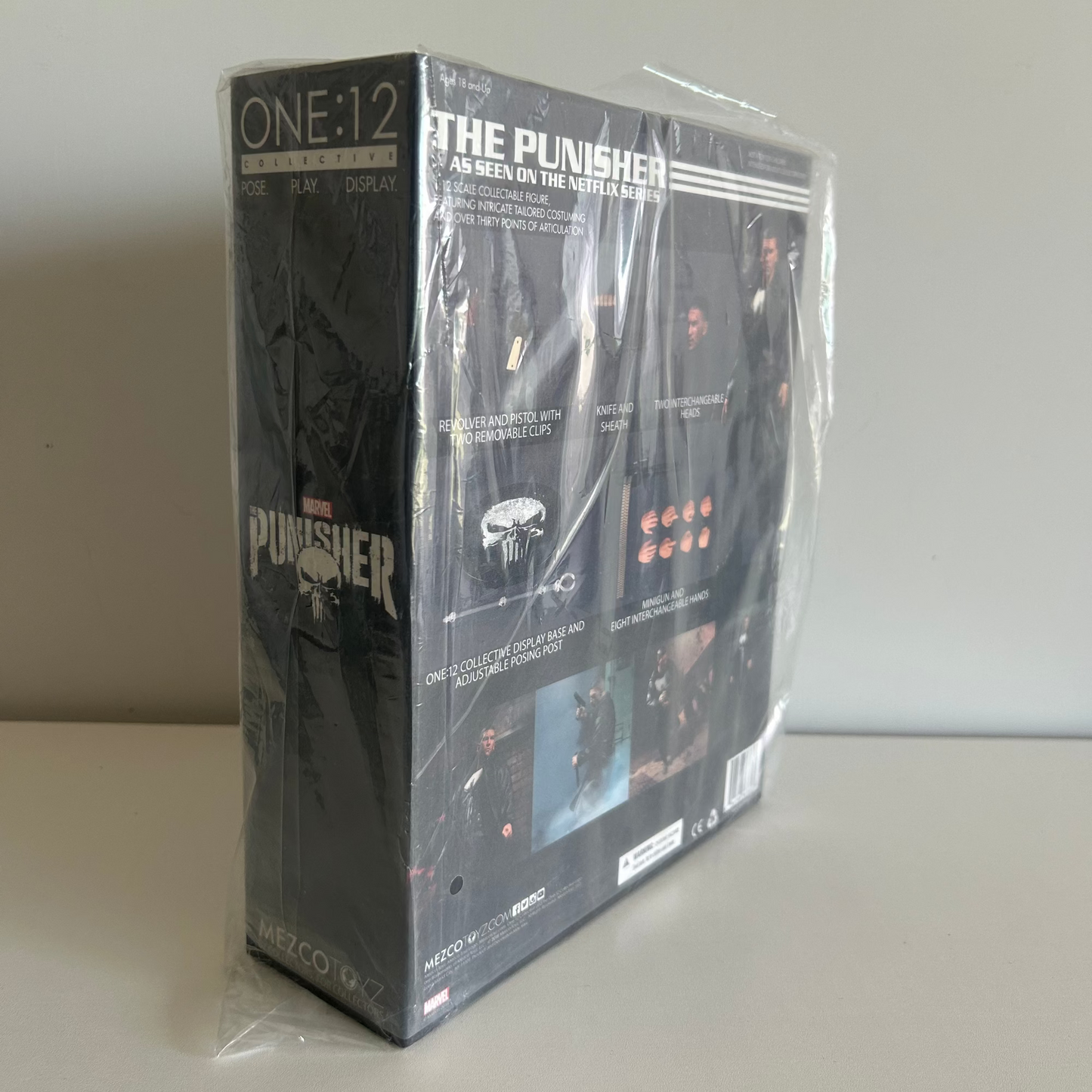 Mezco Toyz The Punisher Netflix 6" MARVEL ONE:12 Collective New Sealed, Second-hand But Unused