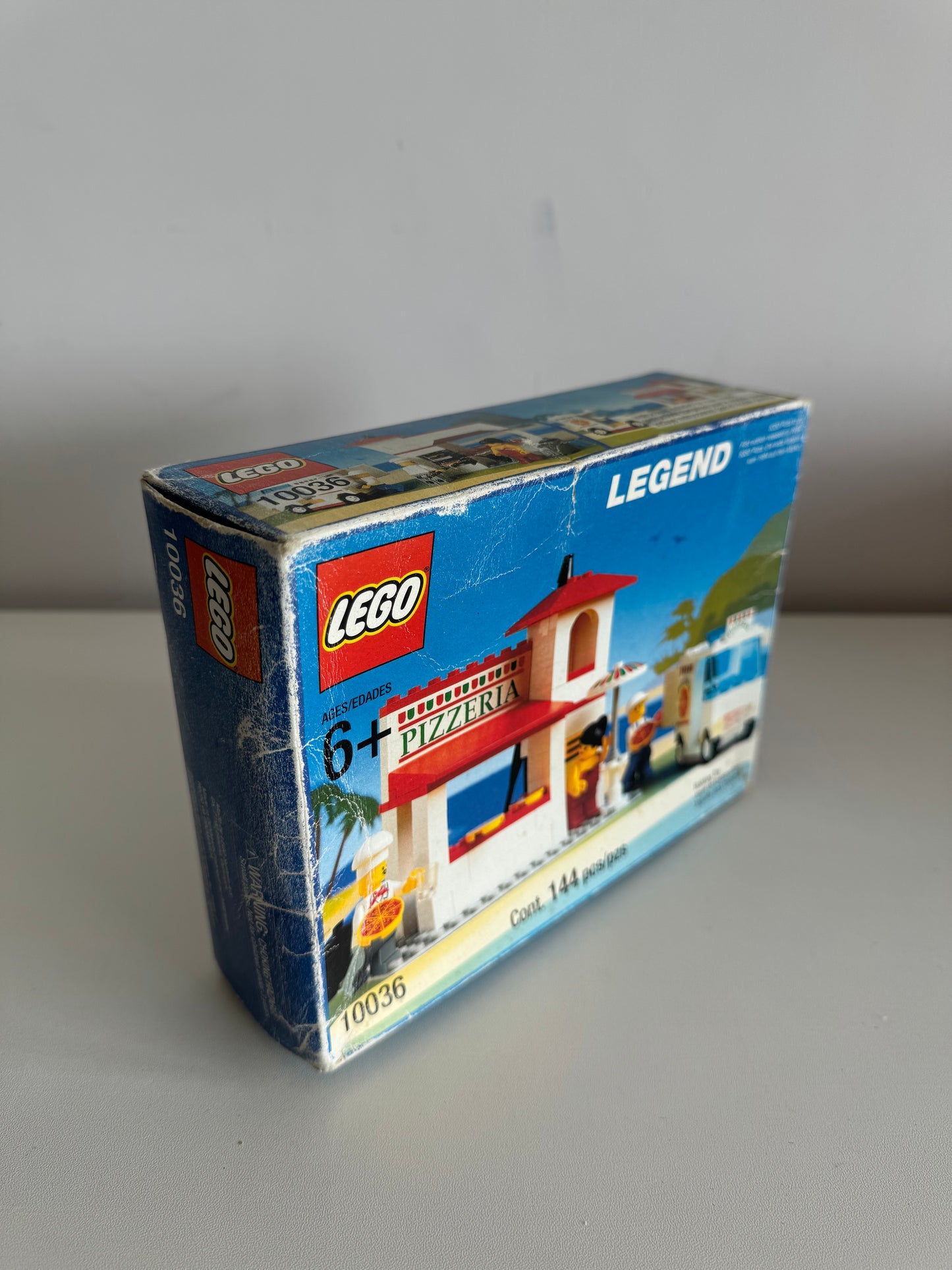 LEGO 10036 LEGEND Pizza to go 6350 Town Pizzeria Classic Vintage New Sealed, Second-hand But Unused