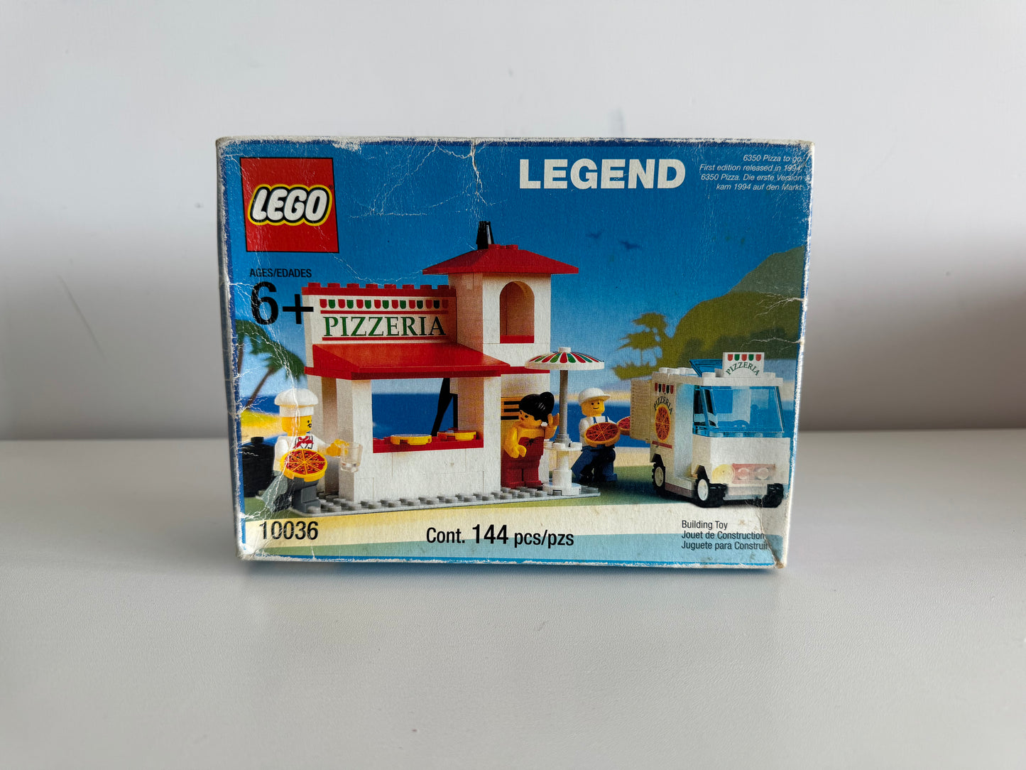 LEGO 10036 LEGEND Pizza to go 6350 Town Pizzeria Classic Vintage New Sealed, Second-hand But Unused
