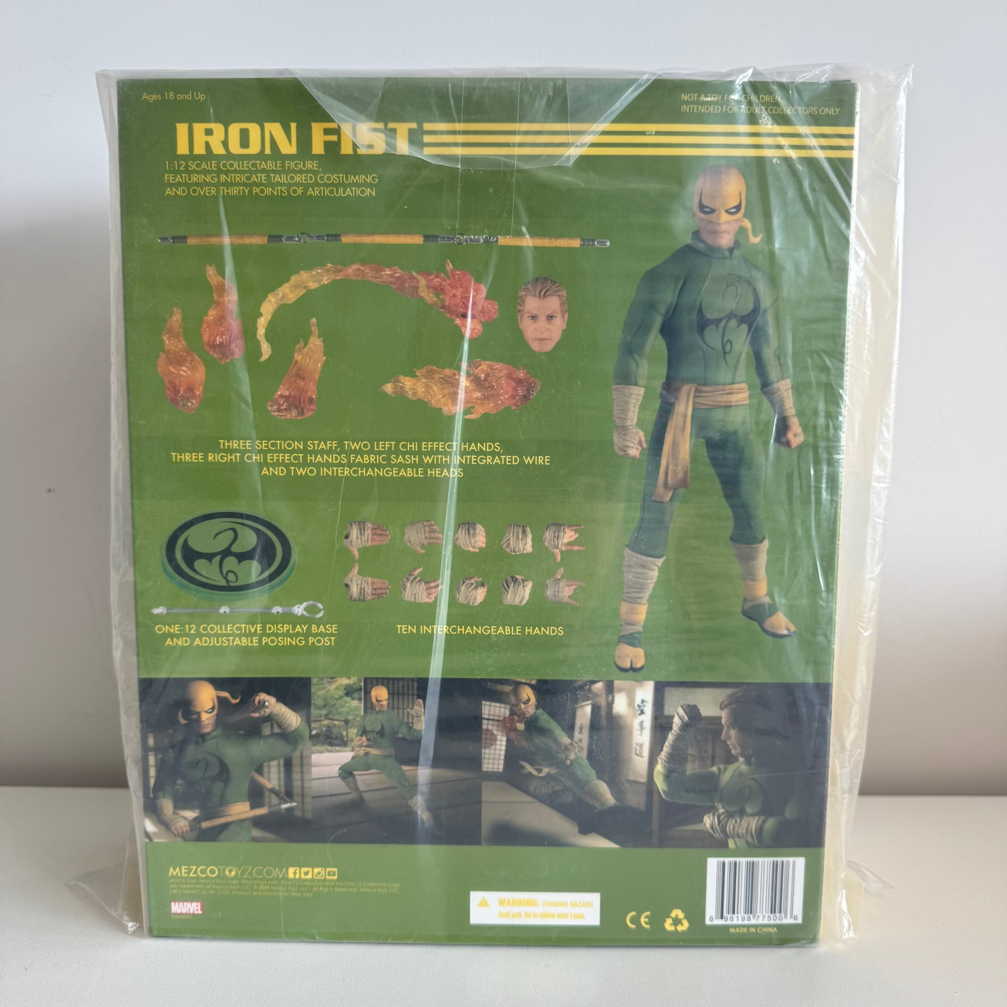 Mezco Toyz Iron Fist 1/12 Scale Collectible Action Figure Limited Model Toy 6" New Sealed, Second-hand But Unused