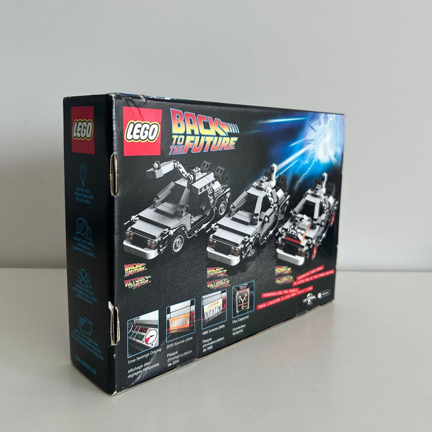 LEGO 21103 Ideas The DeLorean Time Machine Back to the Future Second-hand But Unused