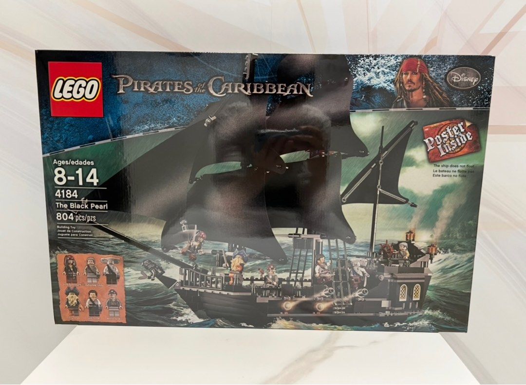 LEGO 4184 Pirates of the Caribbean: The Black Pearl New Sealed, Second-hand But Unused