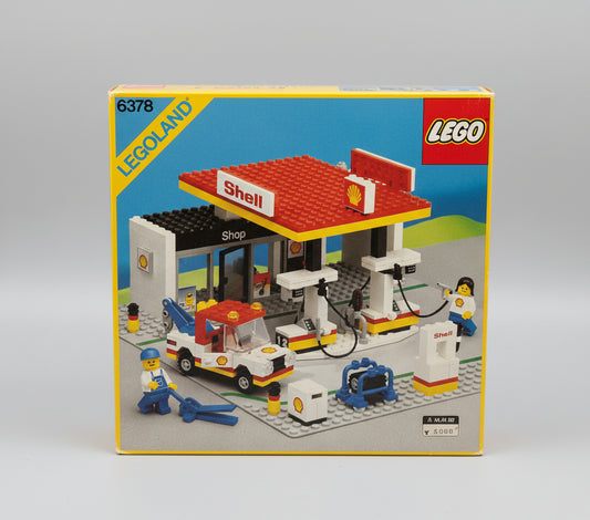 LEGO Set 6378 Shell Service Station Gas Station New Sealed, Second-hand But Unused
