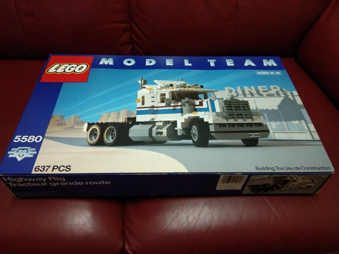 LEGO 5580 Team Model Tractor  Highway Rig set, Never been opened New Sealed, Second-hand But Unused