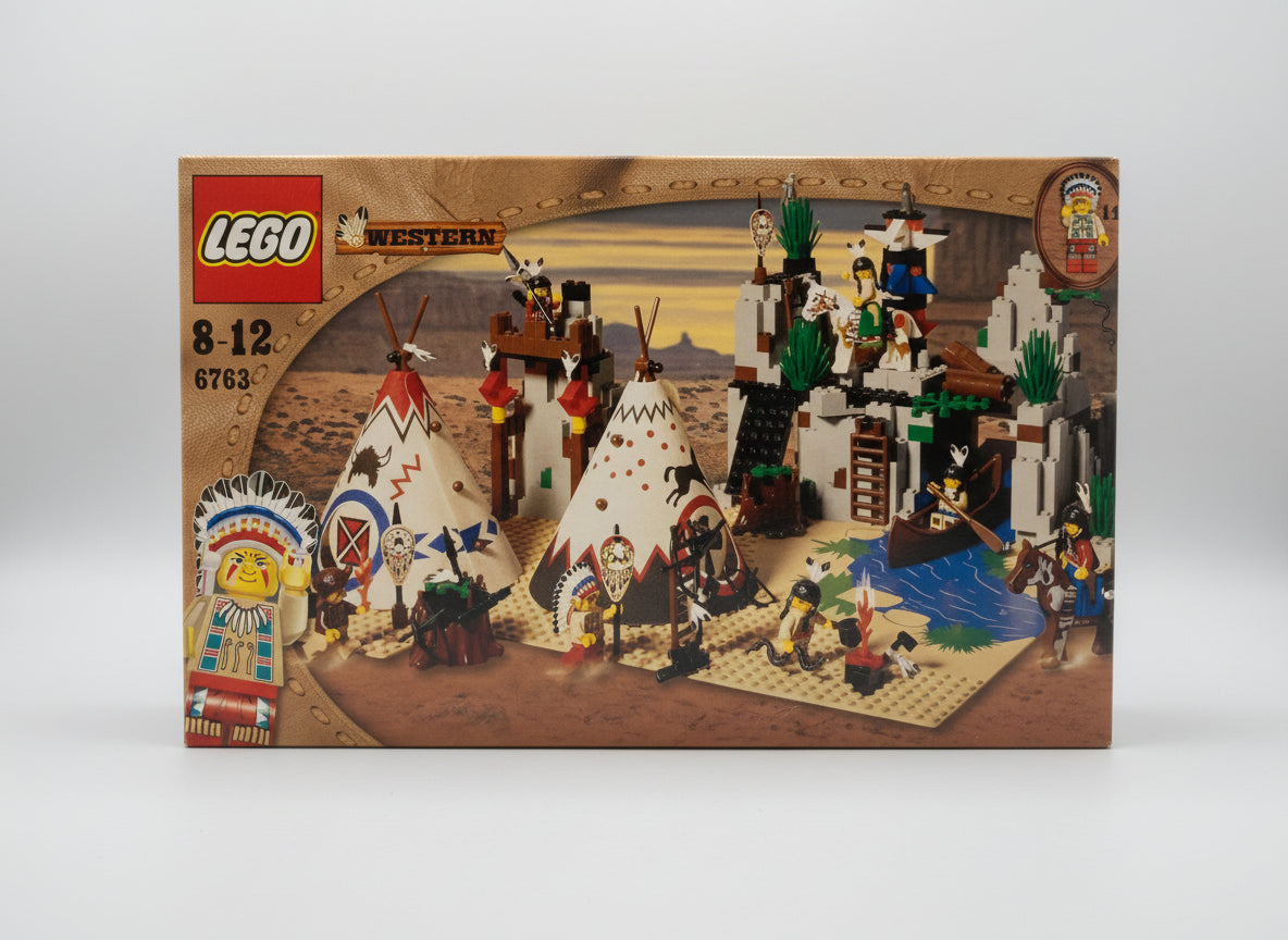 LEGO 6763 Western Indians Set Rapid River Village New Sealed, Second-hand But Unused